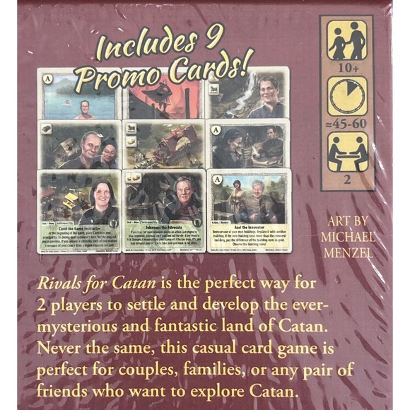 RIVALS FOR CATAN DELUXE 2 Player Card Game Civilization Building Strategy SEALED - Picture 5 of 6